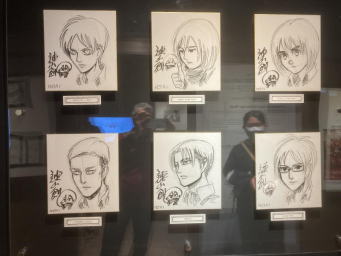 進撃の巨人のキャラの色紙