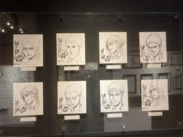 進撃の巨人のキャラの色紙