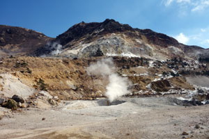 伽藍岳火口