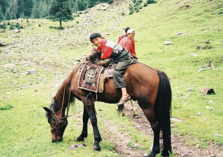 天山のカザフ族